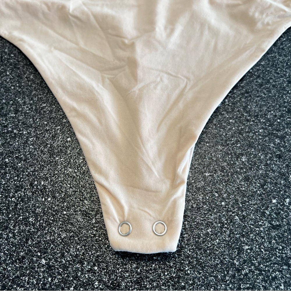 NWT Auden Women's 4- Way Stretch Tank Bodysuit- Beige L - Picture 8 of 13